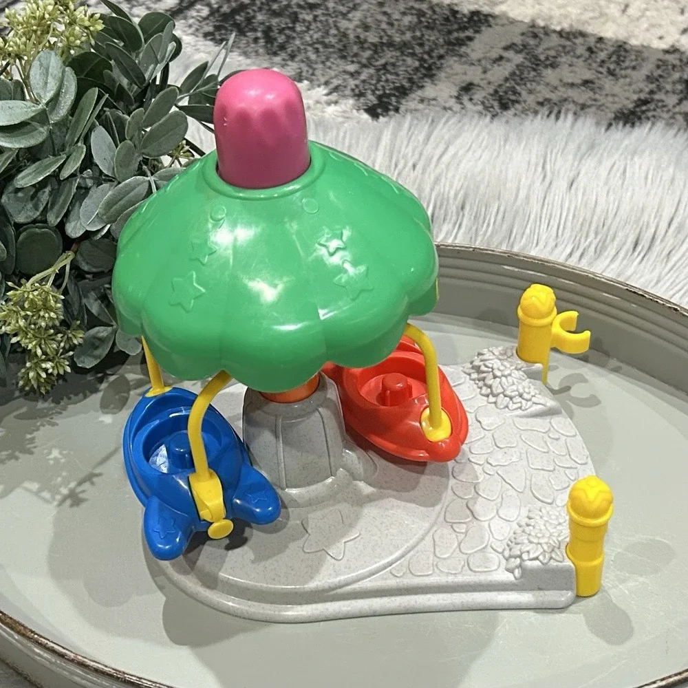 Vintage Fisher Price Little People Amusement‎ Park Airplane Plane Carnival Ride